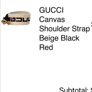 Authentic Gucci canvas crossbody purse strap colors white/cream, navy and red
